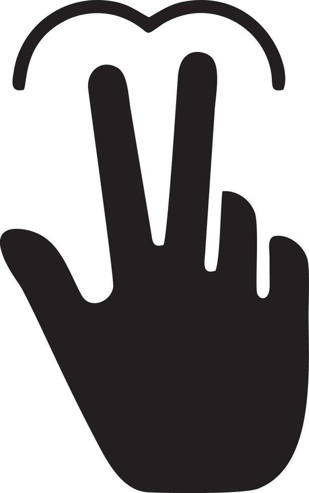 Hand icon symbol vector image. Illustration of the isolated finger hand touch human design. EPS 10