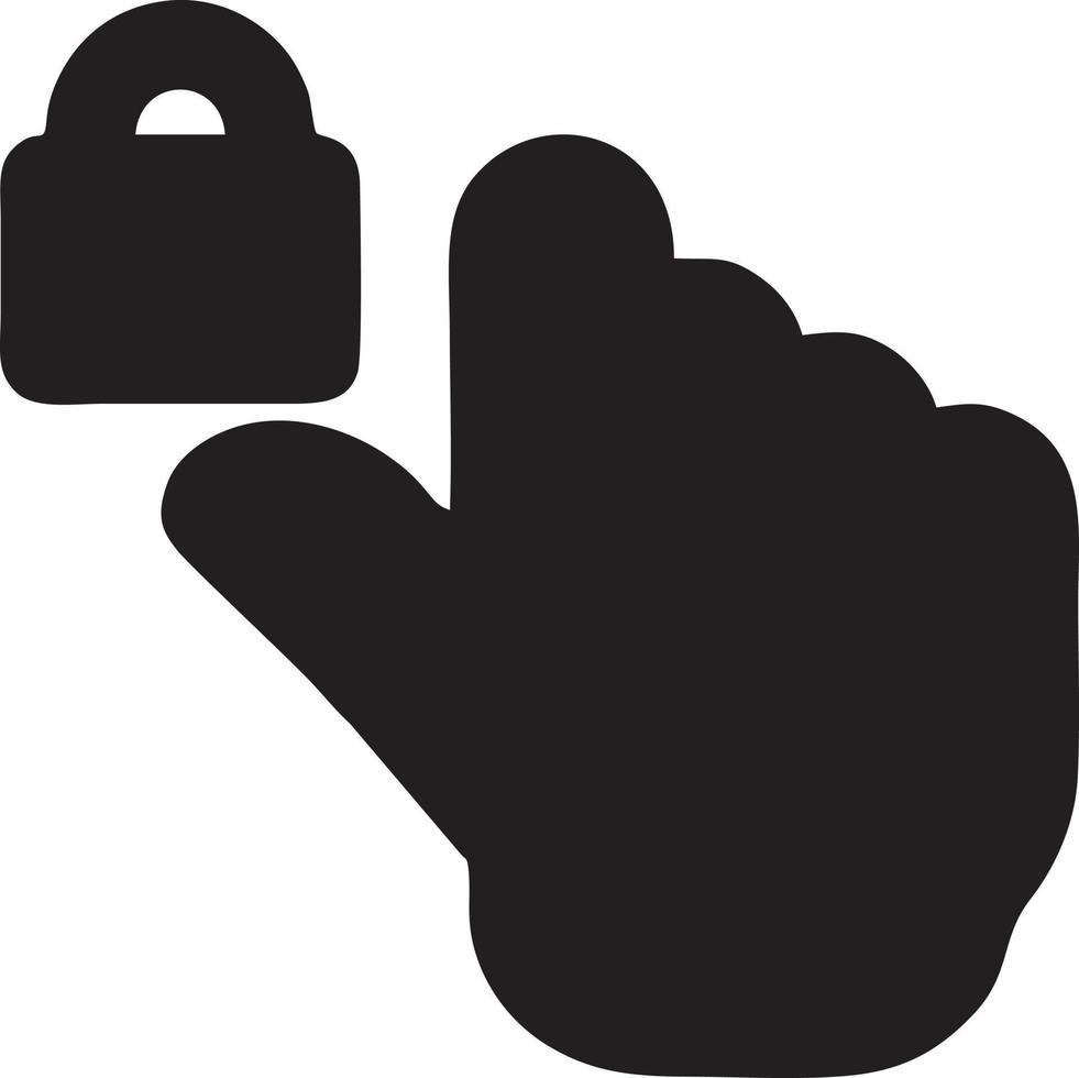 Hand icon symbol vector image. Illustration of the isolated finger hand touch human design. EPS 10