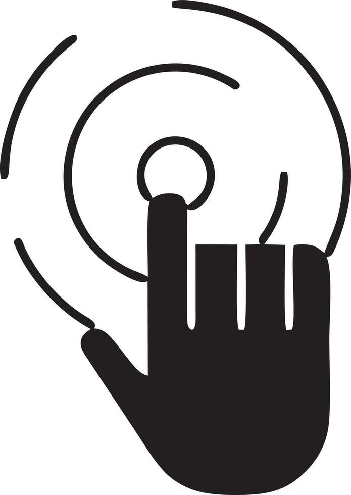 Hand icon symbol vector image. Illustration of the isolated finger hand touch human design. EPS 10