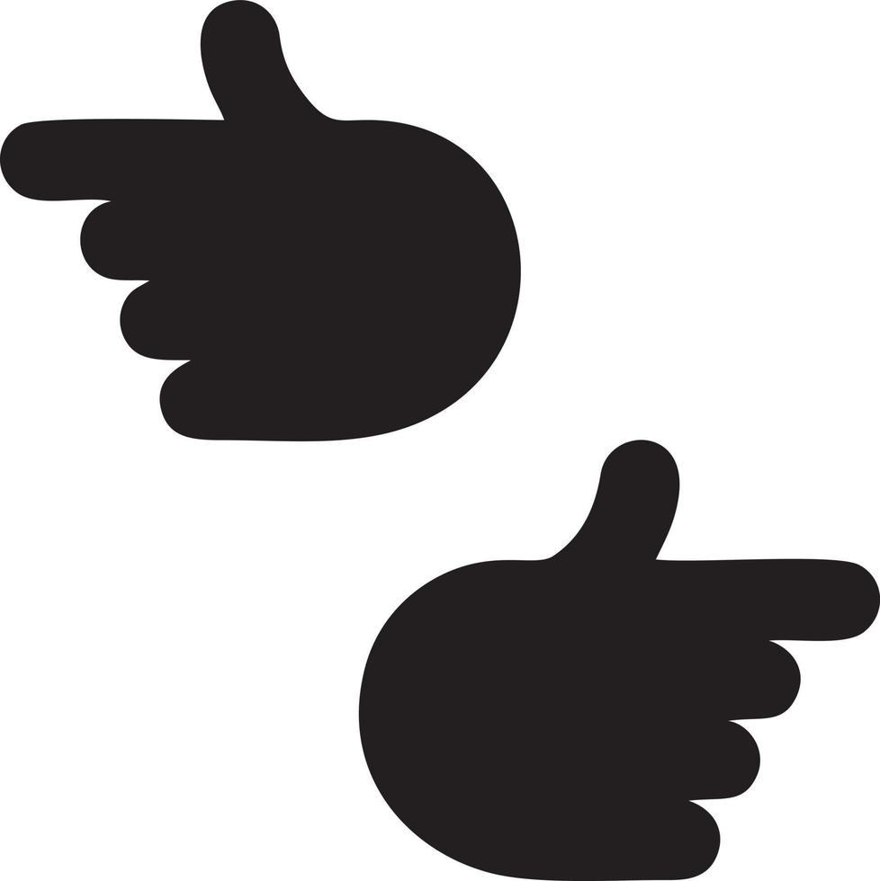 Hand icon symbol vector image. Illustration of the isolated finger hand touch human design. EPS 10