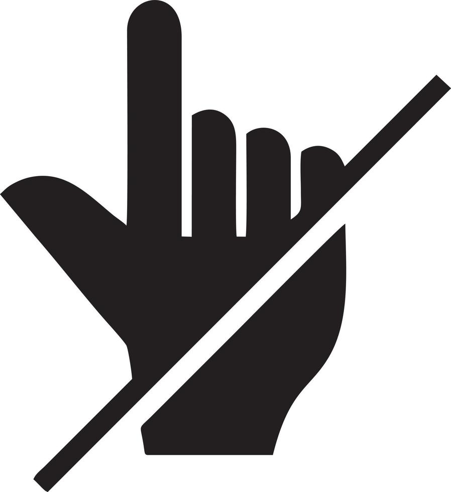 Hand icon symbol vector image. Illustration of the isolated finger hand touch human design. EPS 10