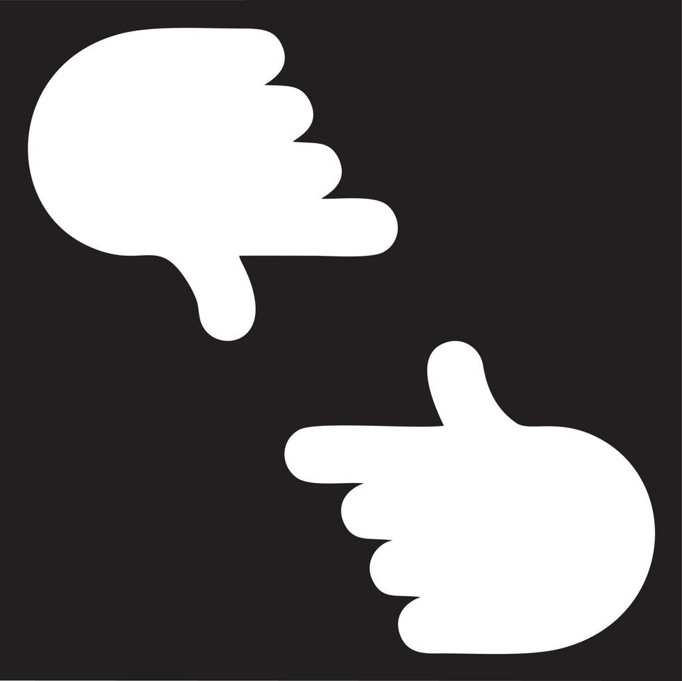 Hand icon symbol vector image. Illustration of the isolated finger hand touch human design. EPS 10