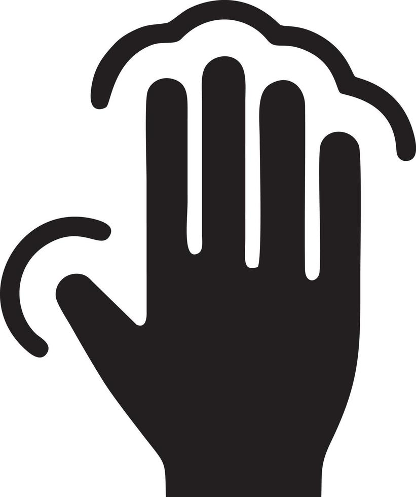 Hand icon symbol vector image. Illustration of the isolated finger hand touch human design. EPS 10