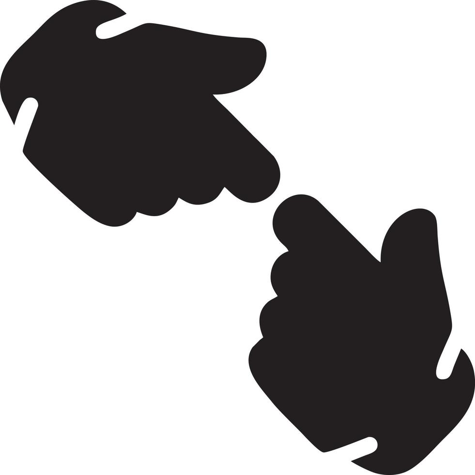 Hand icon symbol vector image. Illustration of the isolated finger hand touch human design. EPS 10