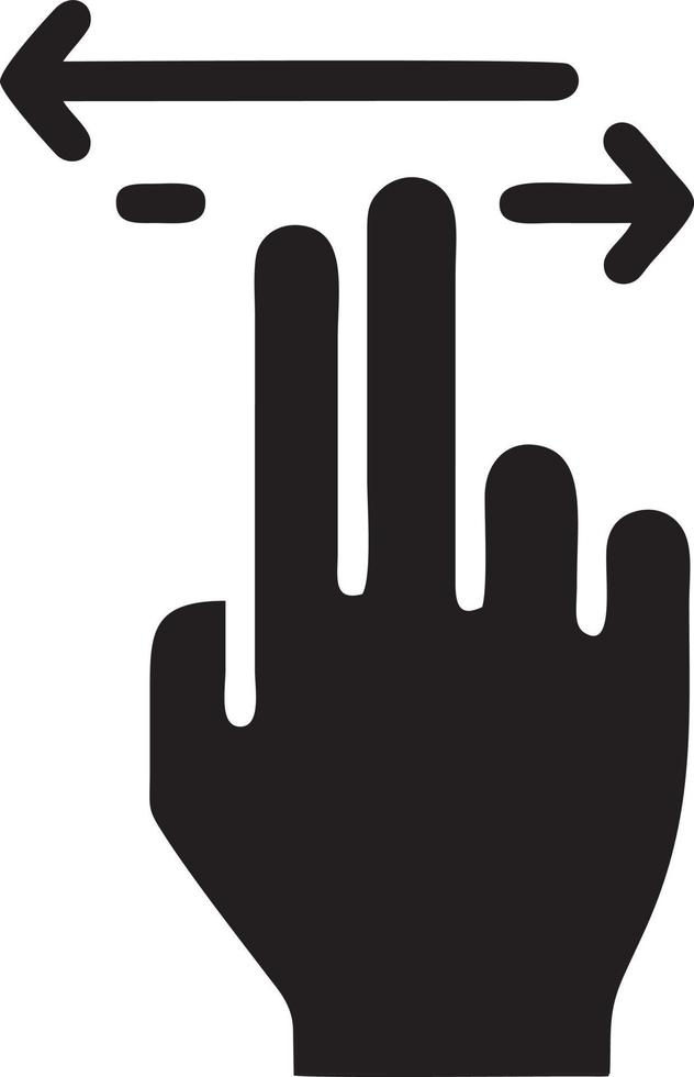 Hand icon symbol vector image. Illustration of the isolated finger hand touch human design. EPS 10