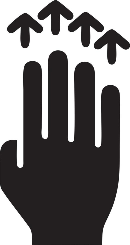 Hand icon symbol vector image. Illustration of the isolated finger hand touch human design. EPS 10