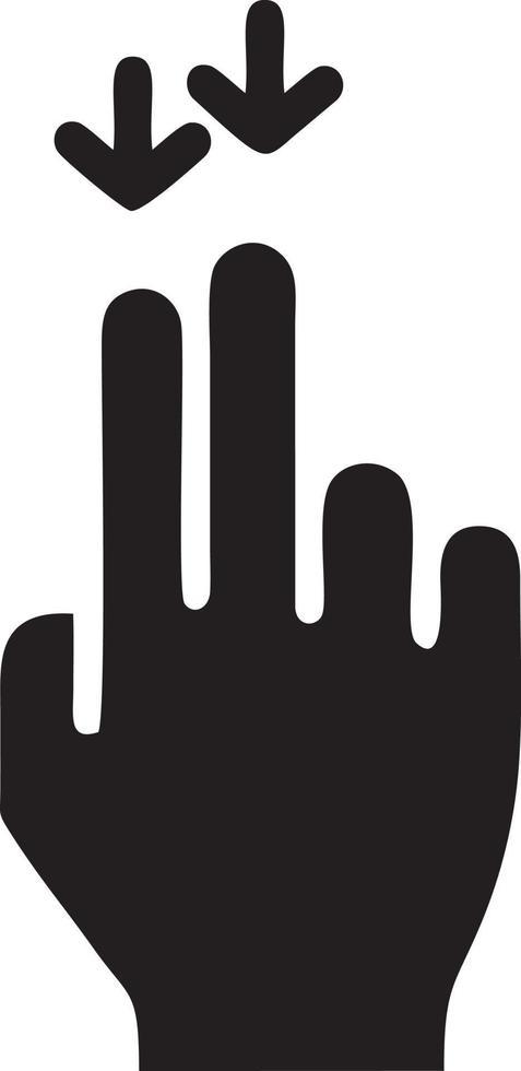 Hand icon symbol vector image. Illustration of the isolated finger hand touch human design. EPS 10