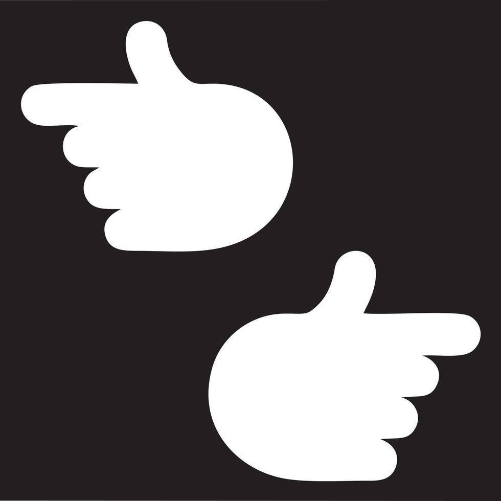 Hand icon symbol vector image. Illustration of the isolated finger hand touch human design. EPS 10