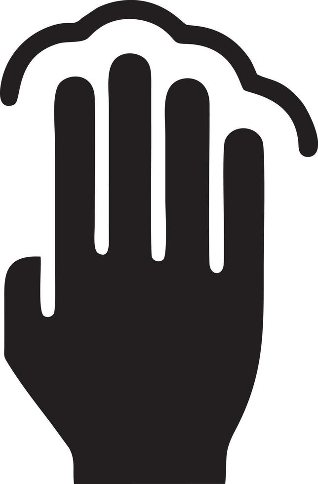 Hand icon symbol vector image. Illustration of the isolated finger hand touch human design. EPS 10