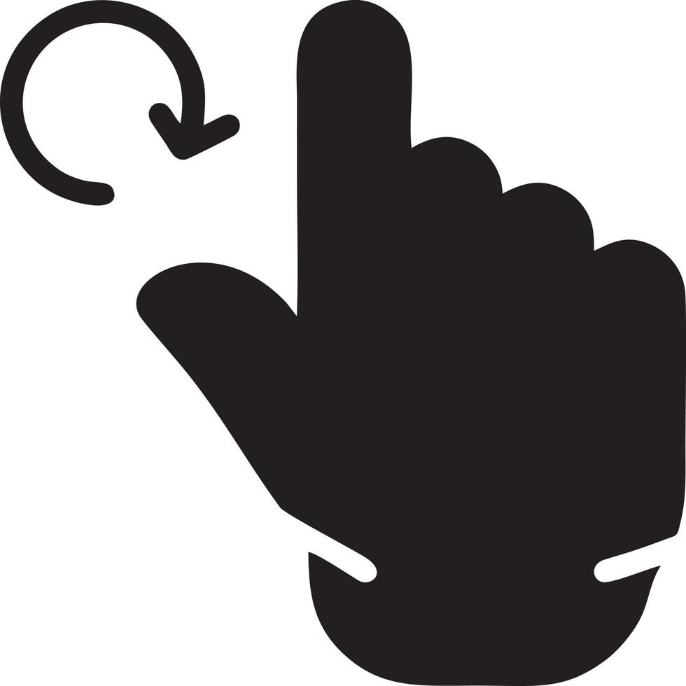 Hand icon symbol vector image. Illustration of the isolated finger hand touch human design. EPS 10