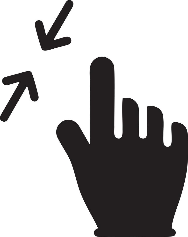 Hand icon symbol vector image. Illustration of the isolated finger hand touch human design. EPS 10