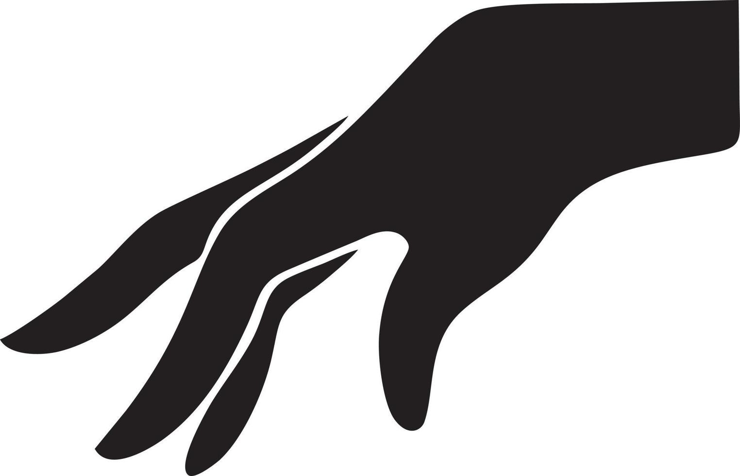 Hand icon symbol vector image. Illustration of the isolated finger hand touch human design. EPS 10