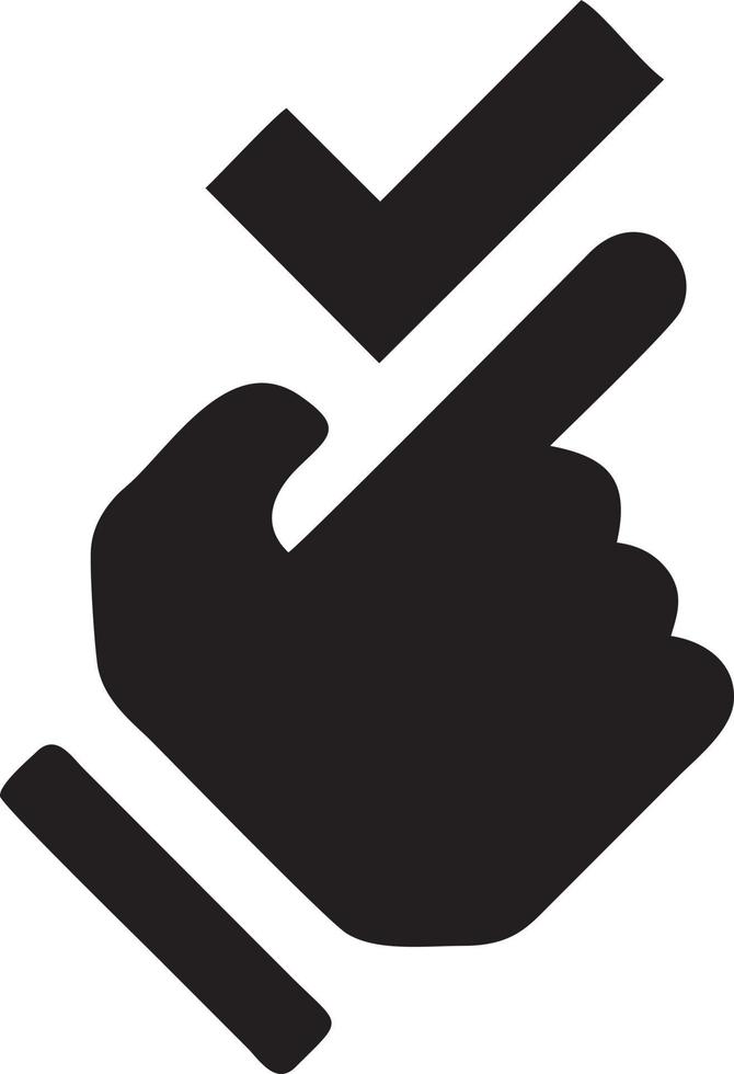 Hand icon symbol vector image. Illustration of the isolated finger hand touch human design. EPS 10