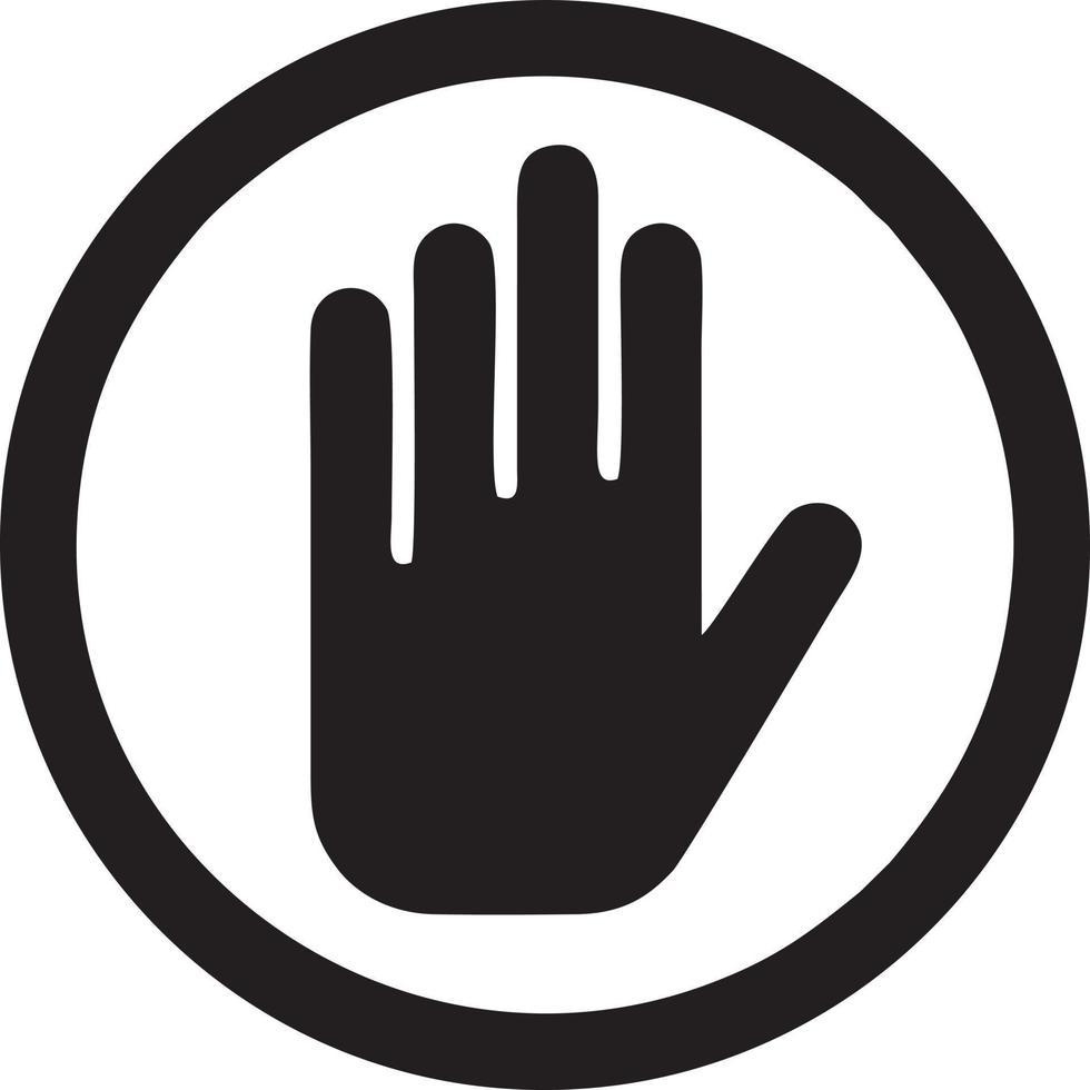 Hand icon symbol vector image. Illustration of the isolated finger hand touch human design. EPS 10