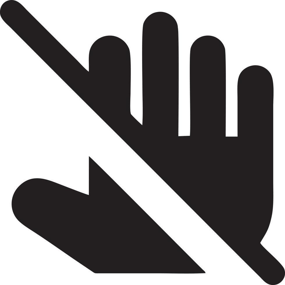 Hand icon symbol vector image. Illustration of the isolated finger hand touch human design. EPS 10