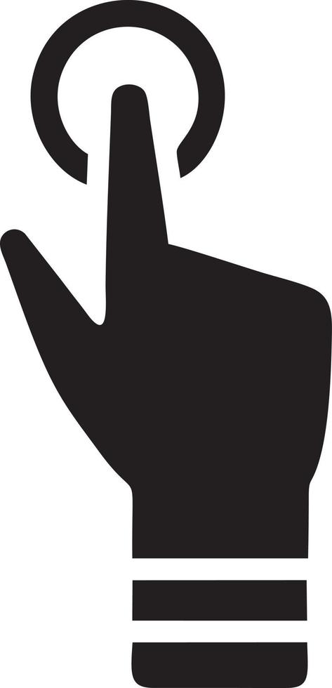 Hand icon symbol vector image. Illustration of the isolated finger hand touch human design. EPS 10