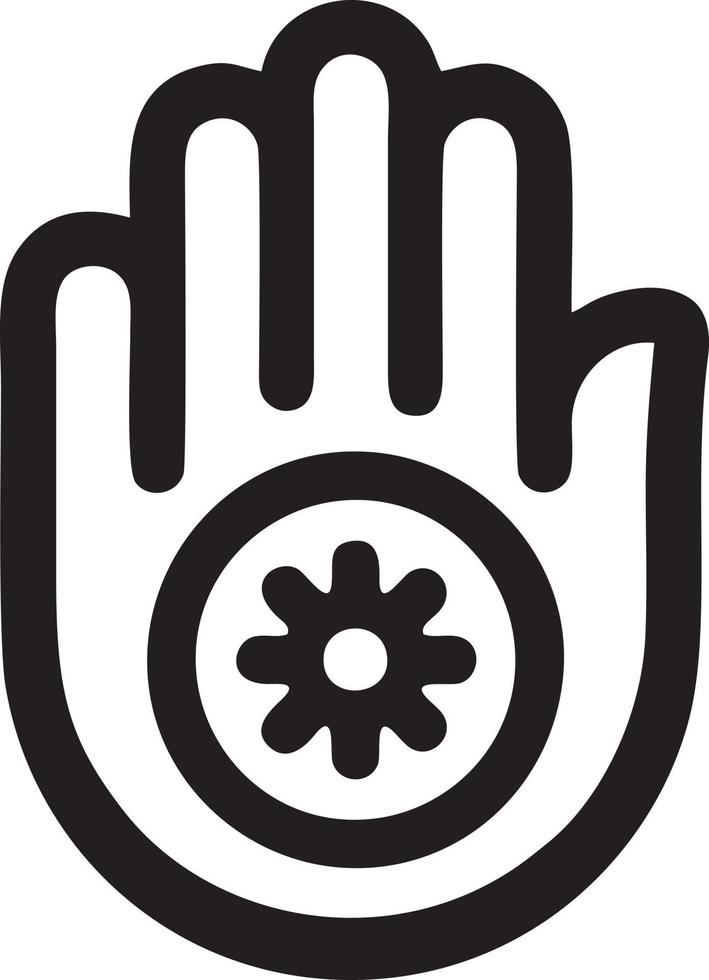 Hand icon symbol vector image. Illustration of the isolated finger hand touch human design. EPS 10