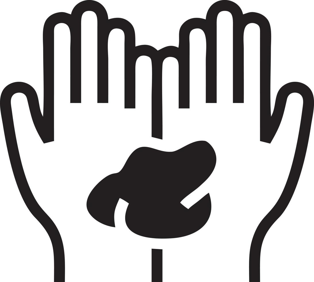 Hand icon symbol vector image. Illustration of the isolated finger hand touch human design. EPS 10