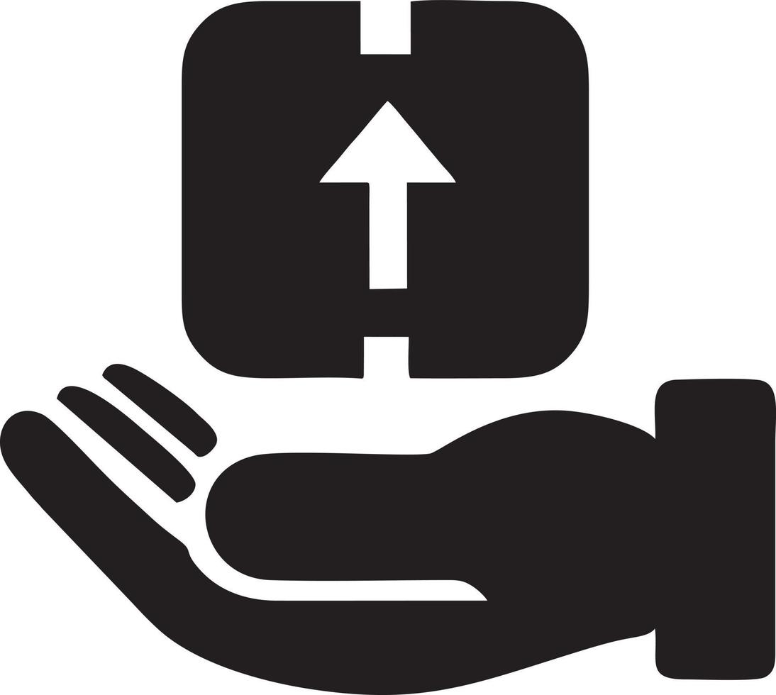 Hand icon symbol vector image. Illustration of the isolated finger hand touch human design. EPS 10