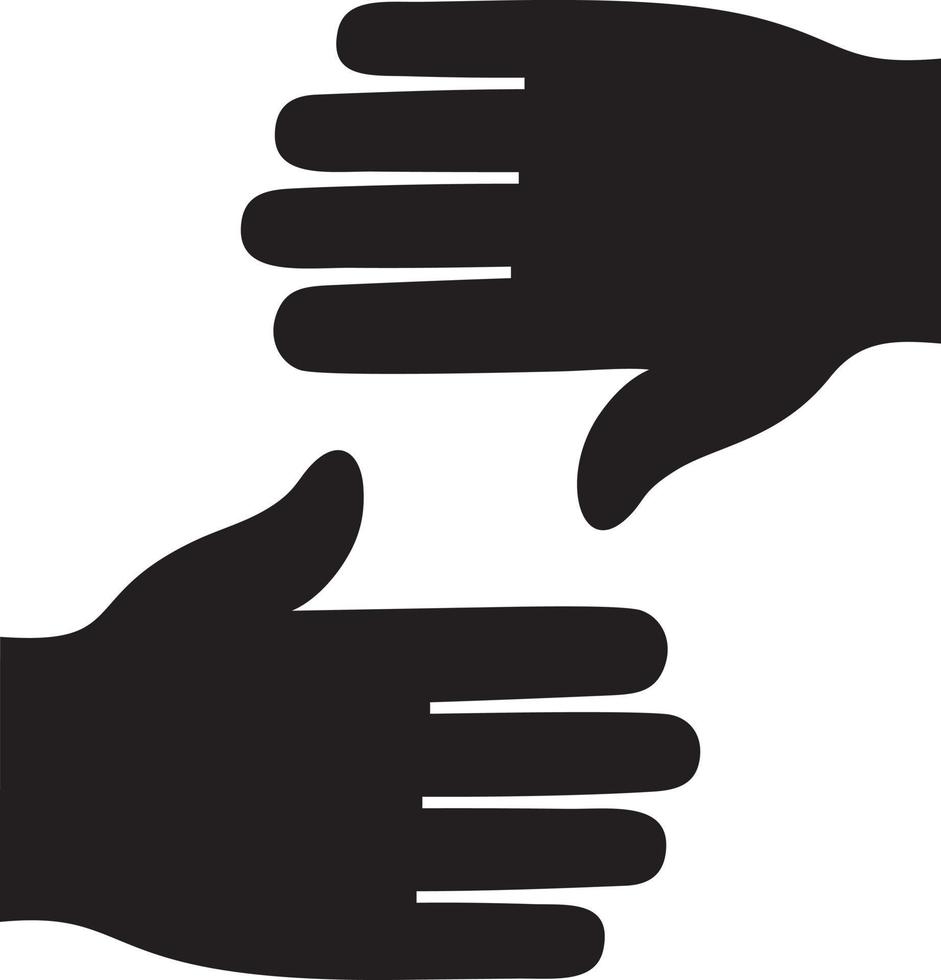 Hand icon symbol vector image. Illustration of the isolated finger hand touch human design. EPS 10