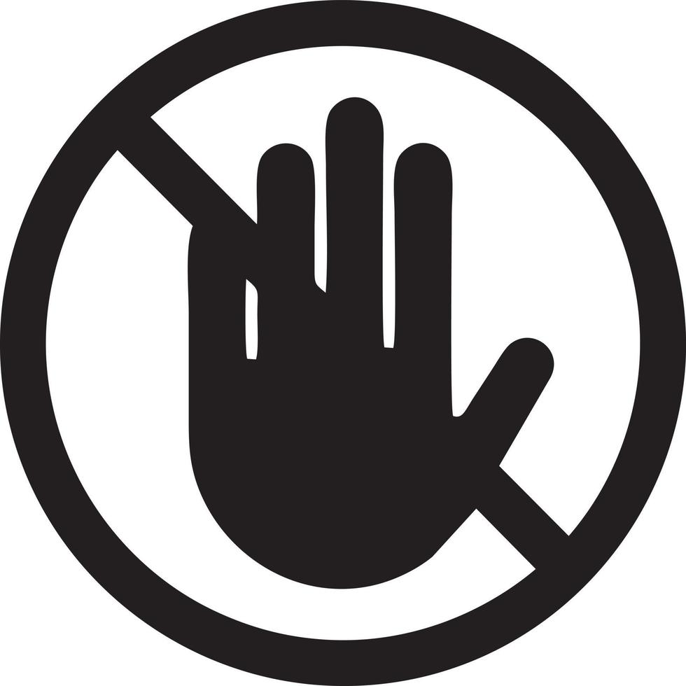 Hand icon symbol vector image. Illustration of the isolated finger hand touch human design. EPS 10