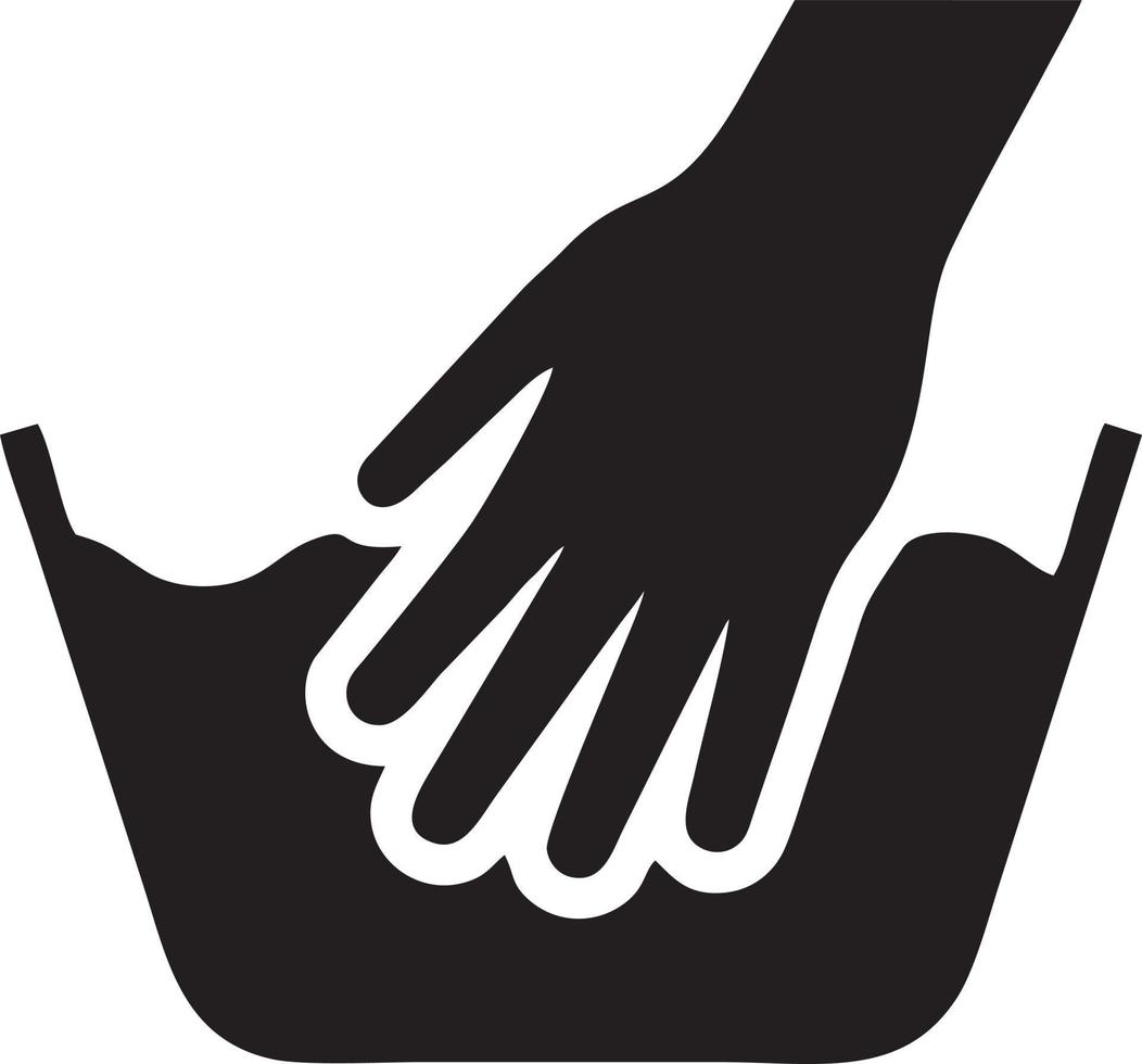 Hand icon symbol vector image. Illustration of the isolated finger hand touch human design. EPS 10