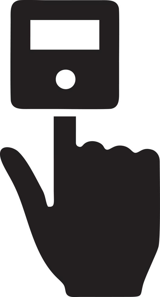 Hand icon symbol vector image. Illustration of the isolated finger hand touch human design. EPS 10