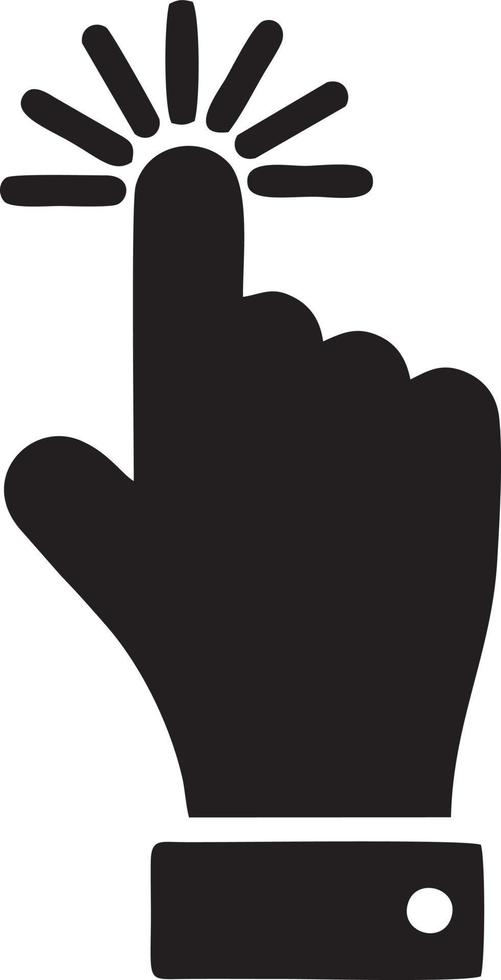 Hand icon symbol vector image. Illustration of the isolated finger hand touch human design. EPS 10