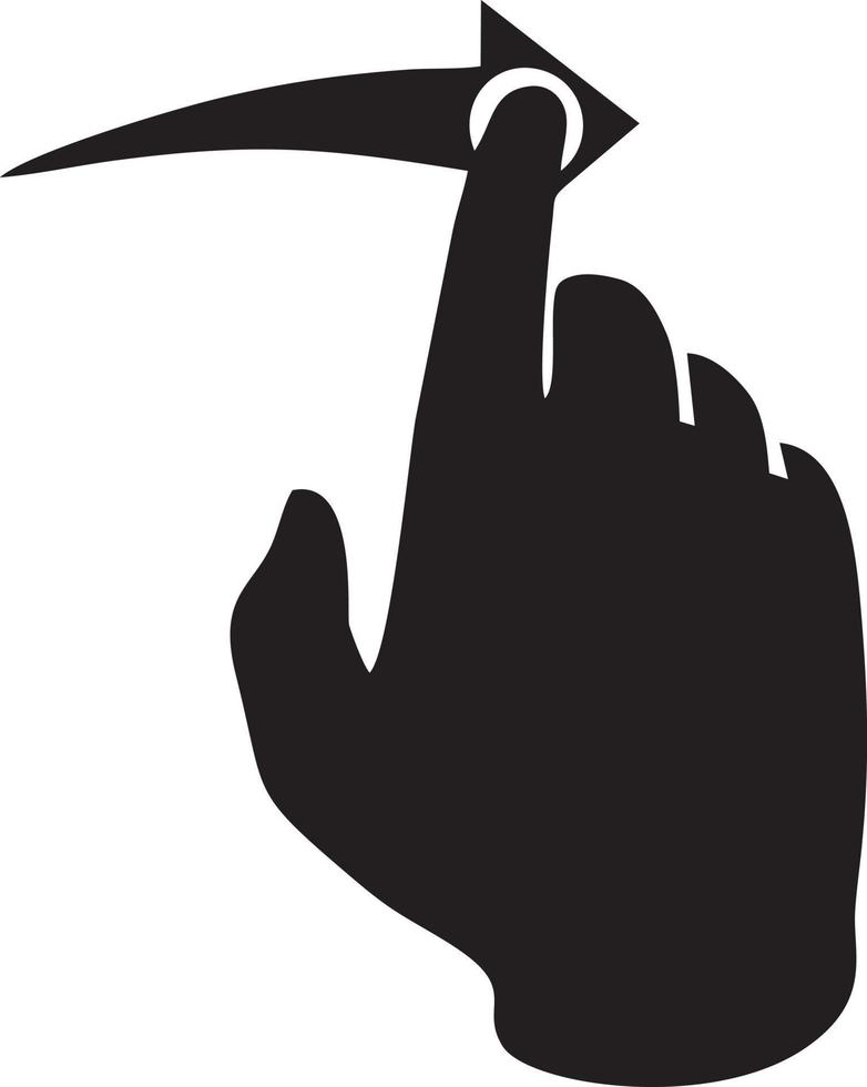 Hand icon symbol vector image. Illustration of the isolated finger hand touch human design. EPS 10