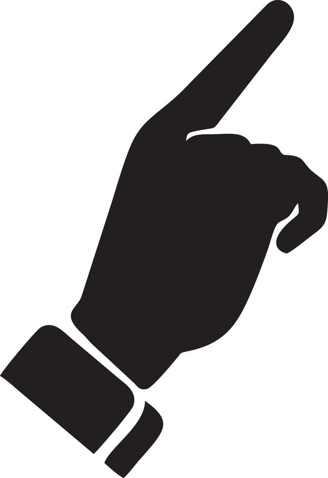 Hand icon symbol vector image. Illustration of the isolated finger hand touch human design. EPS 10