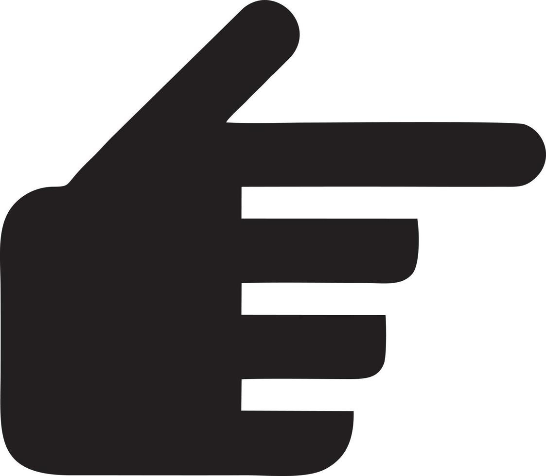 Hand icon symbol vector image. Illustration of the isolated finger hand touch human design. EPS 10