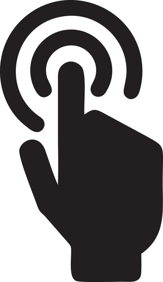 Hand icon symbol vector image. Illustration of the isolated finger hand touch human design. EPS 10