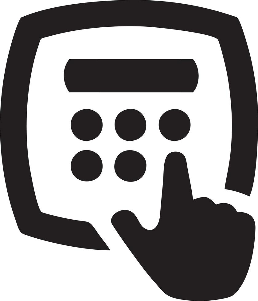 Hand icon symbol vector image. Illustration of the isolated finger hand touch human design. EPS 10