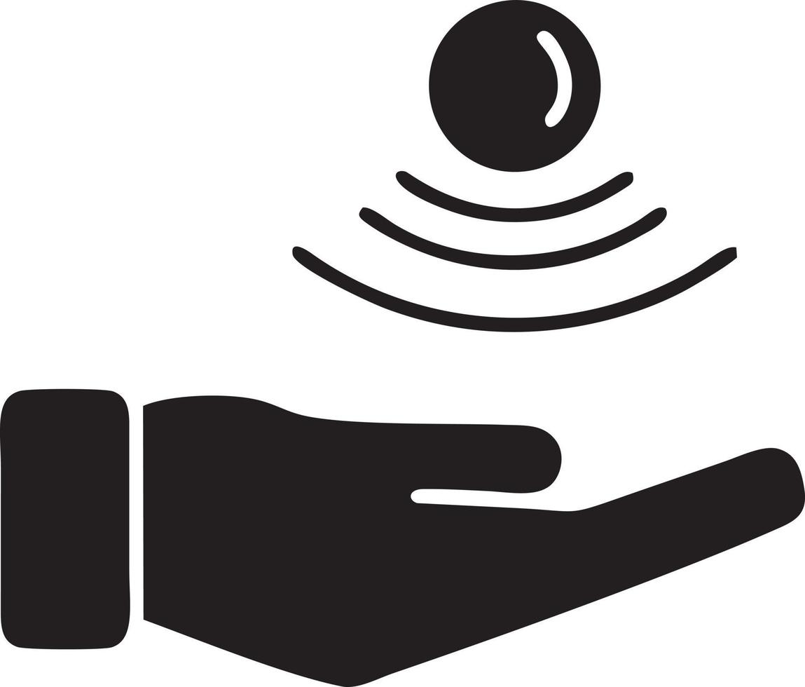 Hand icon symbol vector image. Illustration of the isolated finger hand touch human design. EPS 10