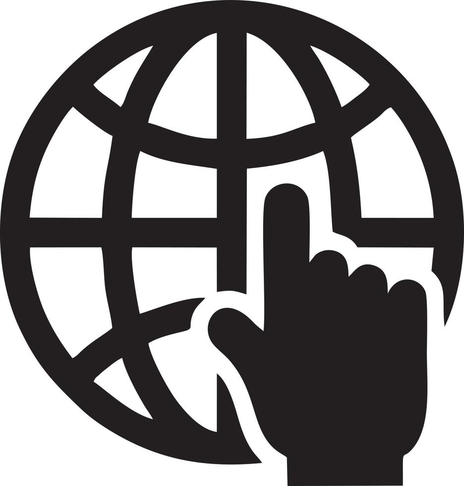 Hand icon symbol vector image. Illustration of the isolated finger hand touch human design. EPS 10