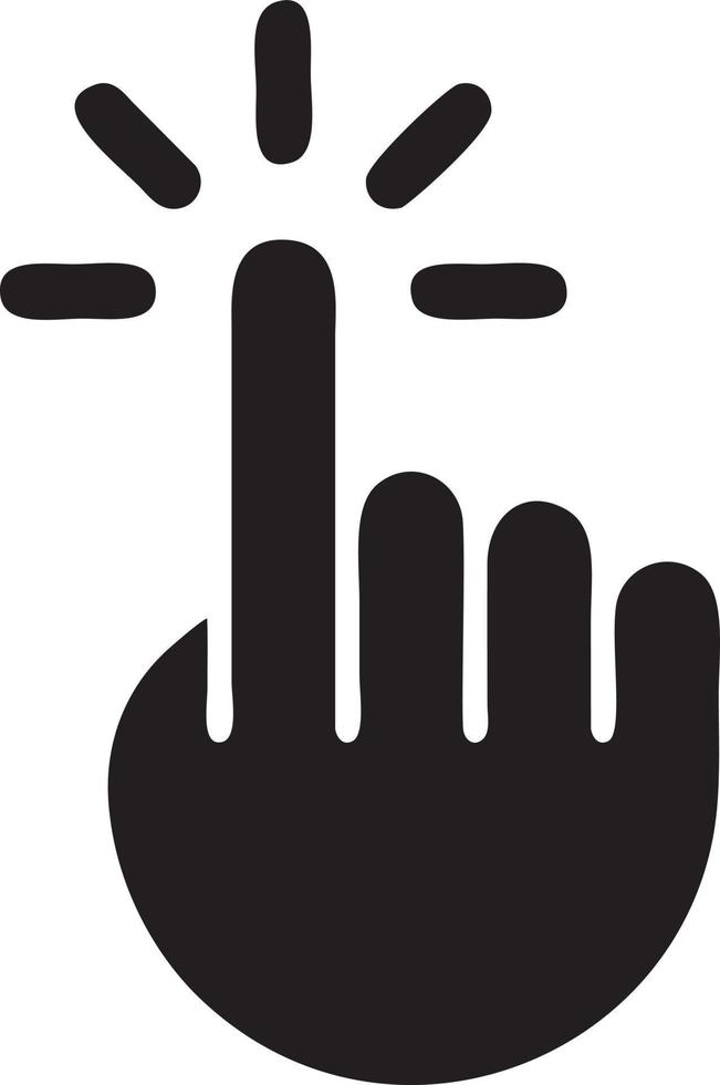 Hand icon symbol vector image. Illustration of the isolated finger hand touch human design. EPS 10