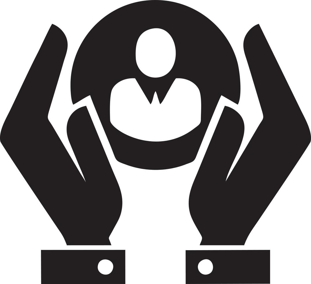 Hand icon symbol vector image. Illustration of the isolated finger hand touch human design. EPS 10