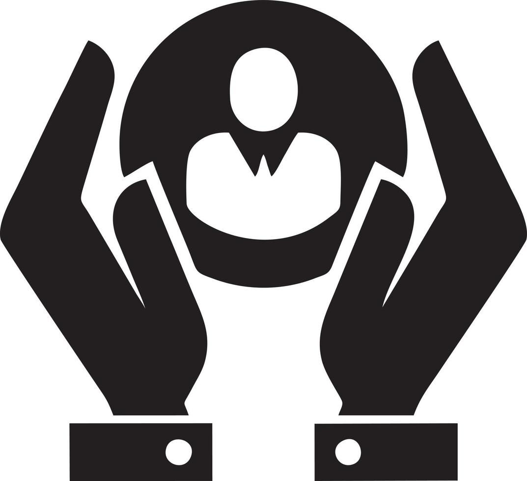 Hand icon symbol vector image. Illustration of the isolated finger hand touch human design. EPS 10