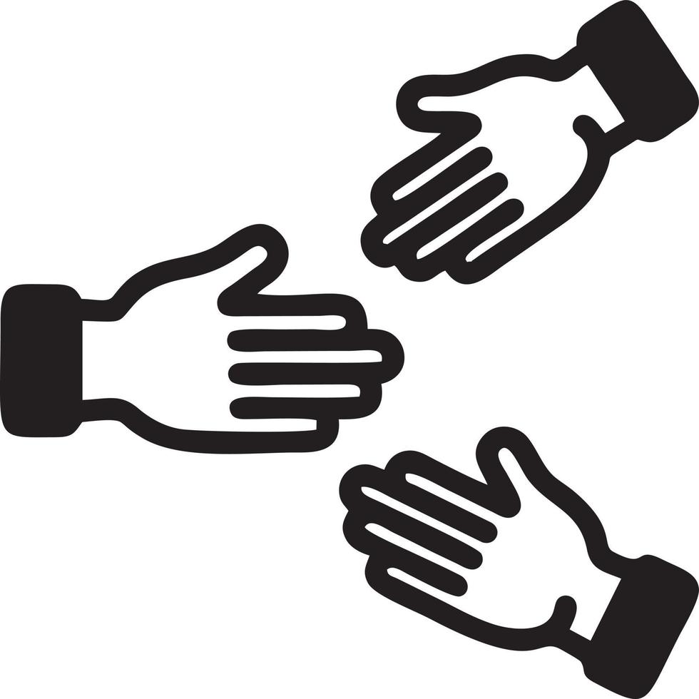 Hand icon symbol vector image. Illustration of the isolated finger hand touch human design. EPS 10