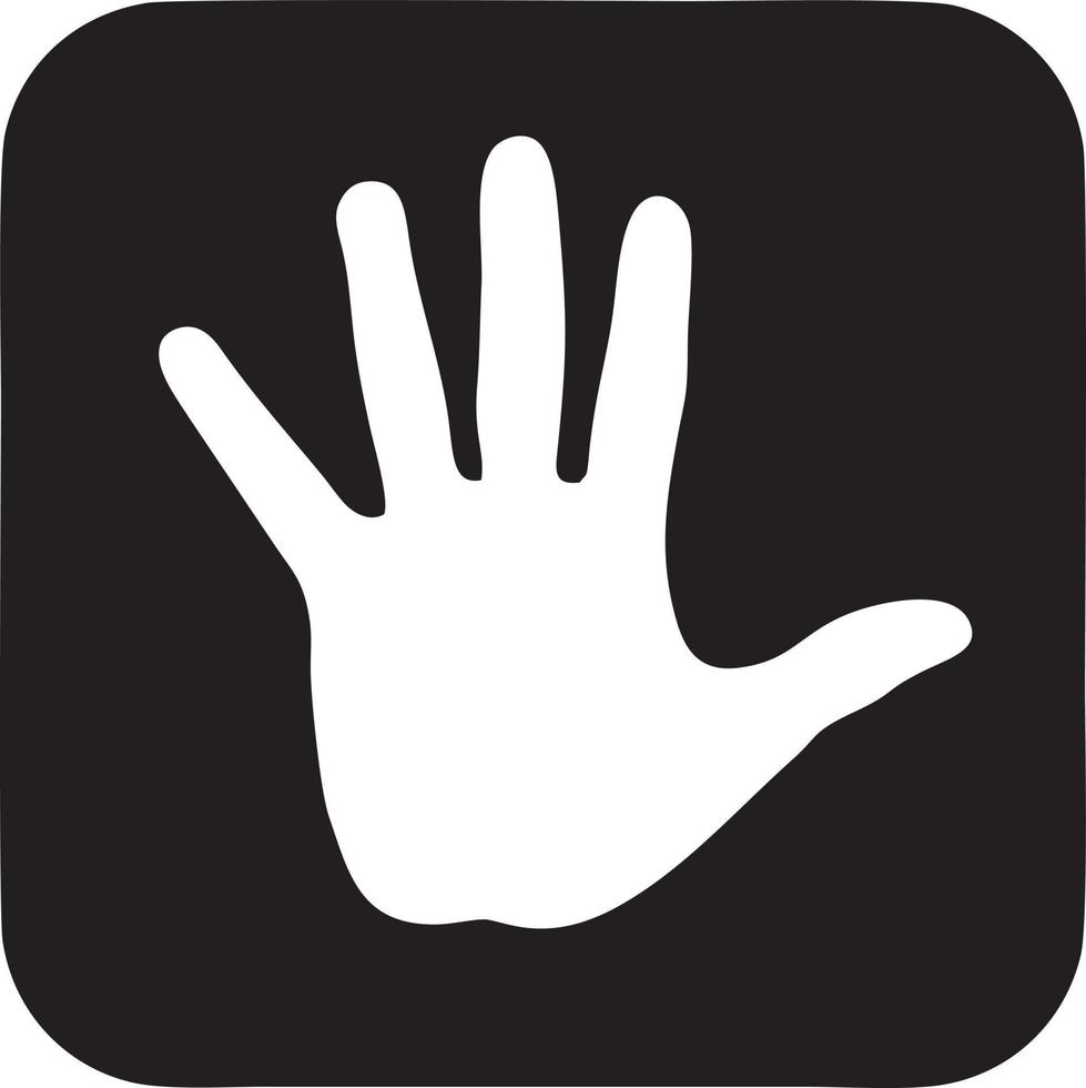 Hand icon symbol vector image. Illustration of the isolated finger hand touch human design. EPS 10