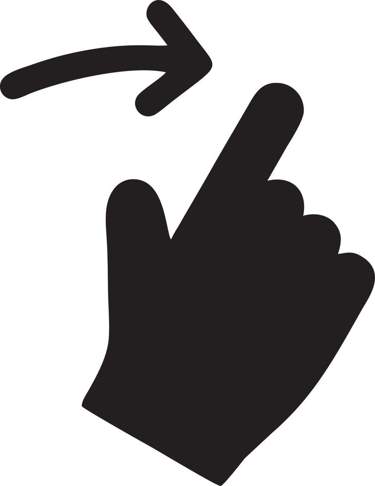 Hand icon symbol vector image. Illustration of the isolated finger hand touch human design. EPS 10