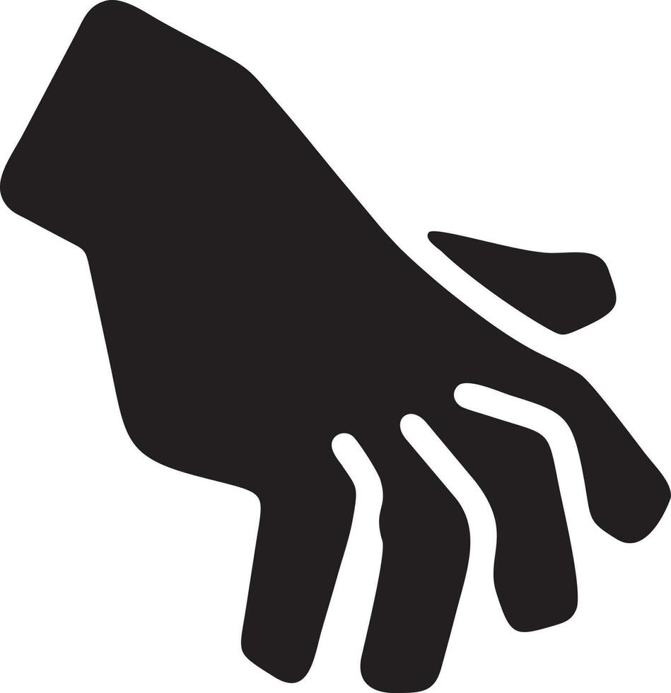 Hand icon symbol vector image. Illustration of the isolated finger hand touch human design. EPS 10