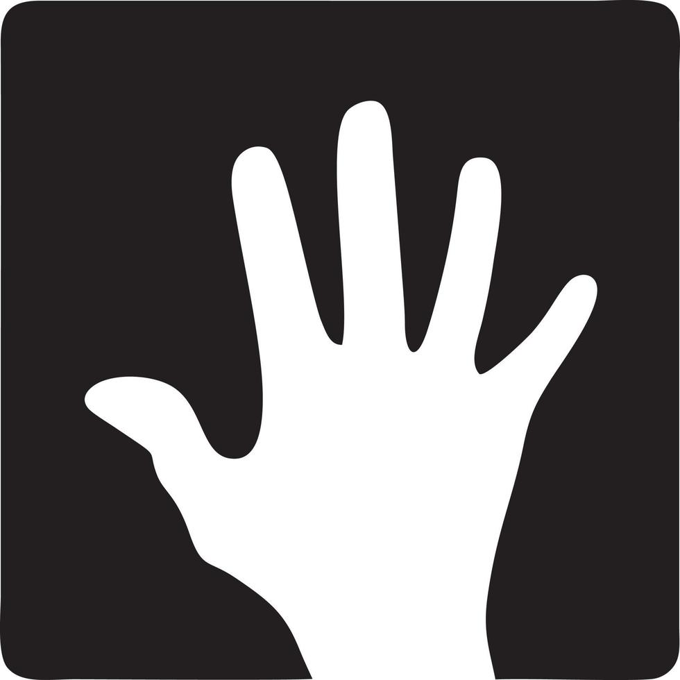 Hand icon symbol vector image. Illustration of the isolated finger hand touch human design. EPS 10