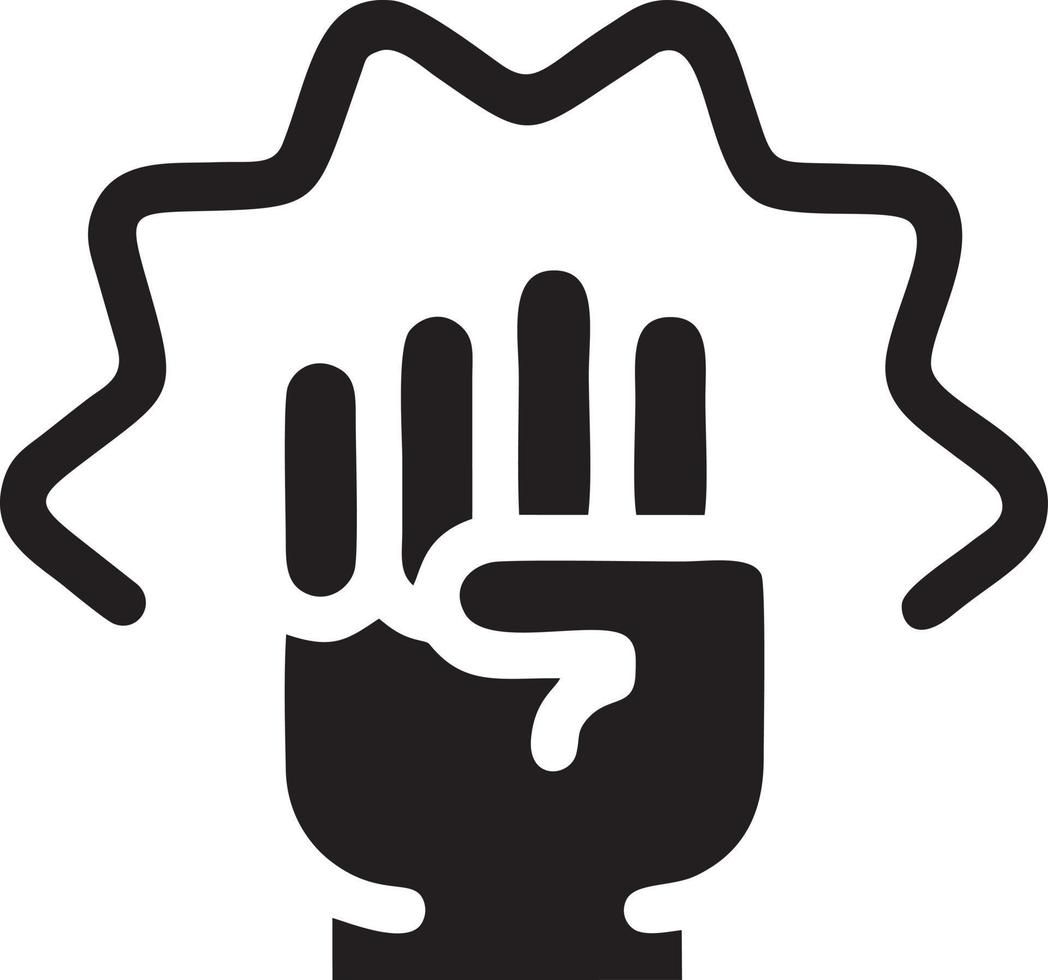 Hand icon symbol vector image. Illustration of the isolated finger hand touch human design. EPS 10