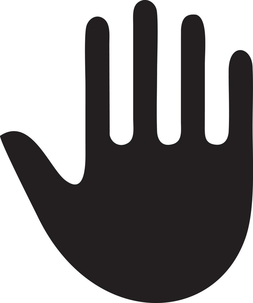 Hand icon symbol vector image. Illustration of the isolated finger hand touch human design. EPS 10