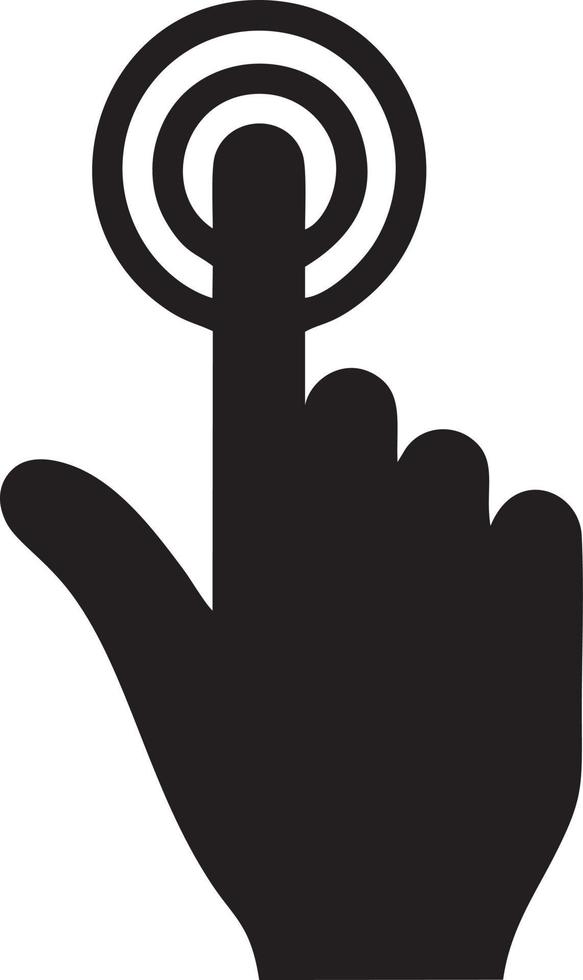 Hand icon symbol vector image. Illustration of the isolated finger hand touch human design. EPS 10