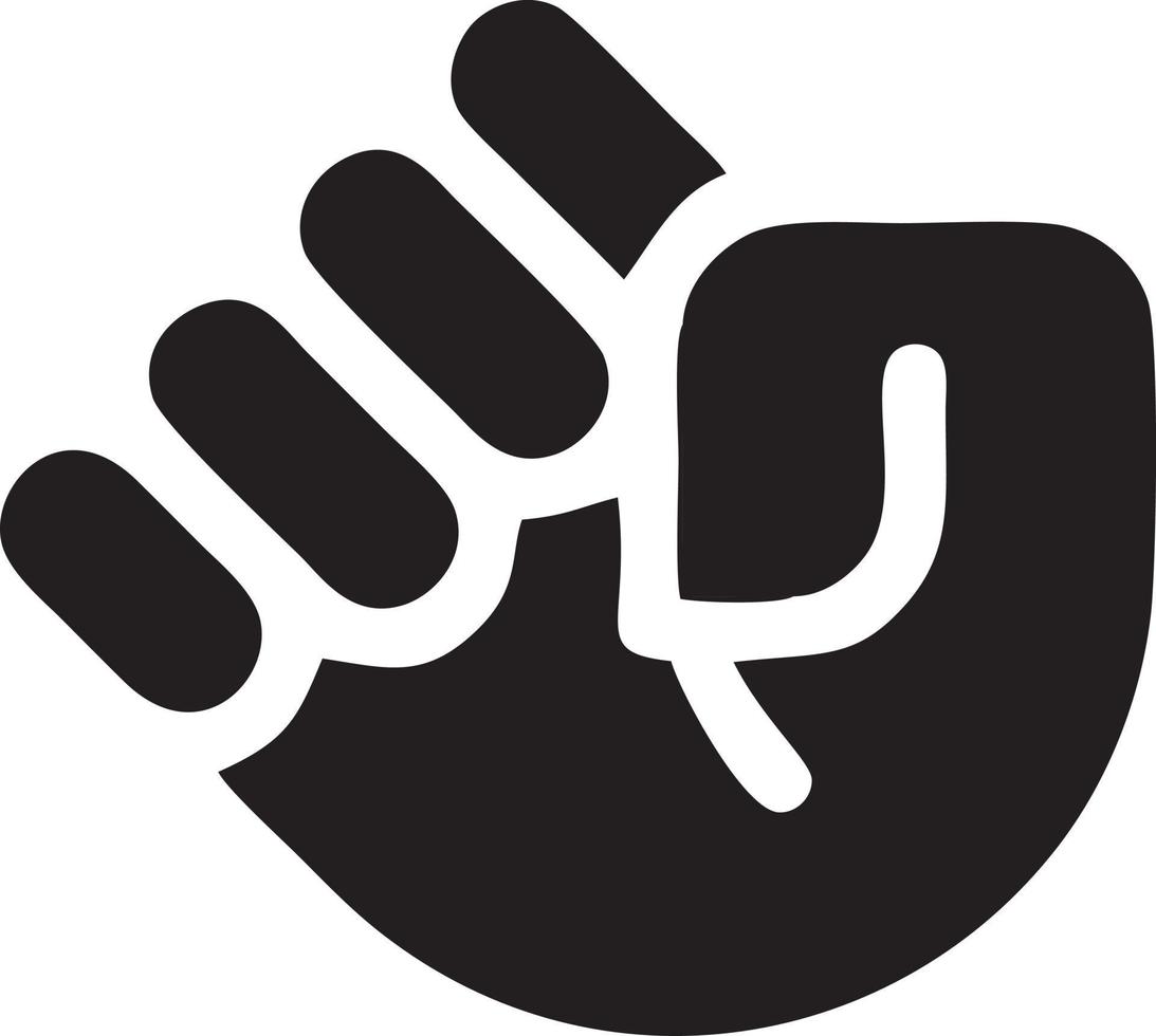 Hand icon symbol vector image. Illustration of the isolated finger hand touch human design. EPS 10