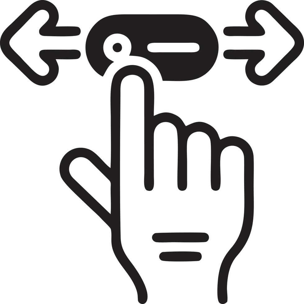 Hand icon symbol vector image. Illustration of the isolated finger hand touch human design. EPS 10