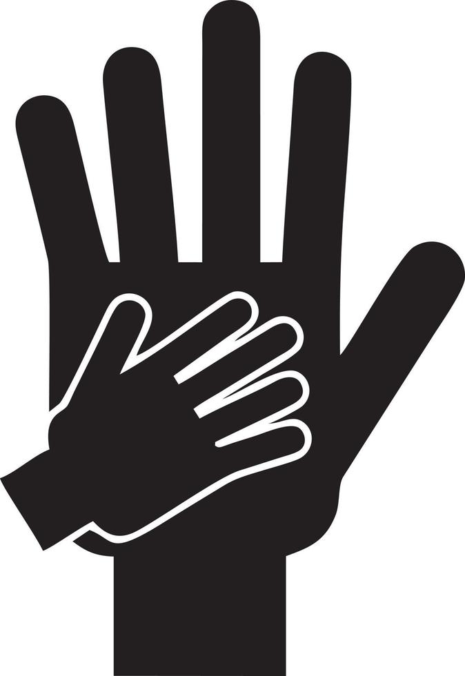 Hand icon symbol vector image. Illustration of the isolated finger hand touch human design. EPS 10