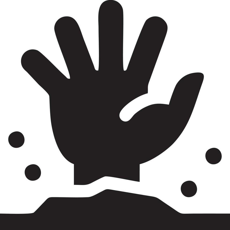 Hand icon symbol vector image. Illustration of the isolated finger hand touch human design. EPS 10